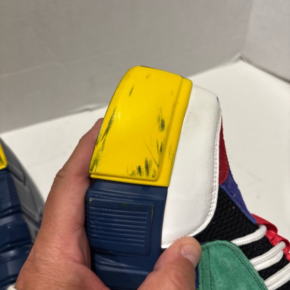 ANTHONY WANG Platform SNEAKERS CRANBERRY-01 Multi Color Block Shoes Womens - Picture 7 of 11